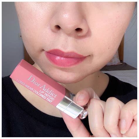 dior addict lip tattoo long wear colored tint|Dior Addict lip tattoo review.